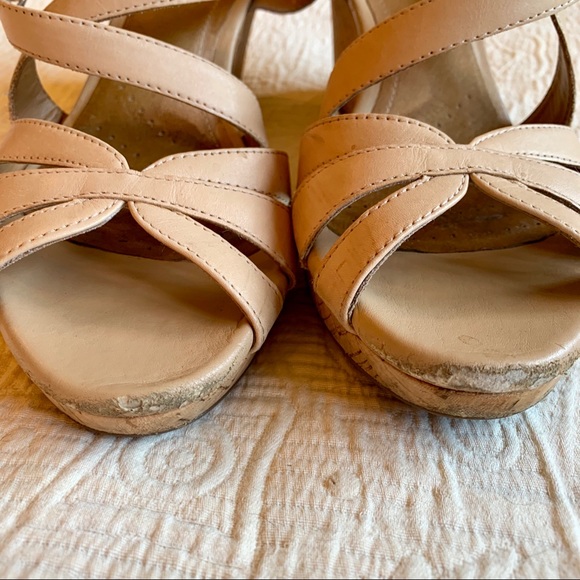 Clark’s Artisan Palmdale Rema Nude Wedge Sandal - Picture 7 of 8